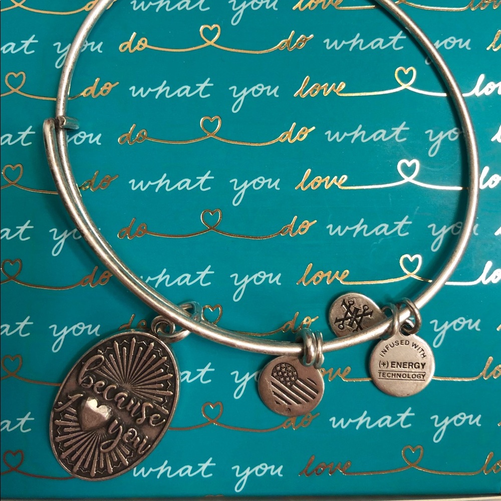 Because I Love You Rafaelian Silver bangle